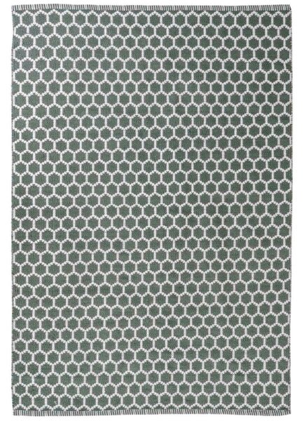 Nordic Living Zelený tkaný koberec Ilaiza 140 x 200 cm