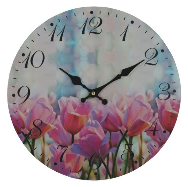 Nástěnné hodiny Tulipány 2000080