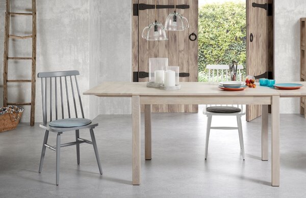 Světle modrý látkový podsedák Kave Home Silke 35 cm