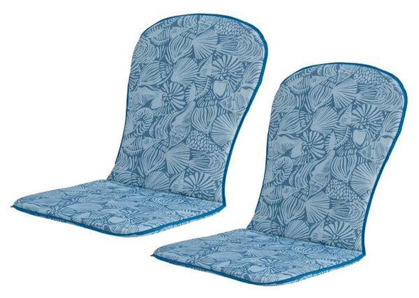 Livarno® Sada potahů na křeslo 88 x 44 x 2 cm, 2dílná, modrá (800013054)