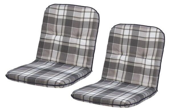 Livarno® Sada potahů na židli 98 x 50 x 5 cm, 2dílná, šedá (800013101)