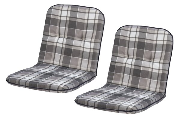 Livarno® Sada potahů na židli 98 x 50 x 5 cm, 2dílná, šedá (800013101)