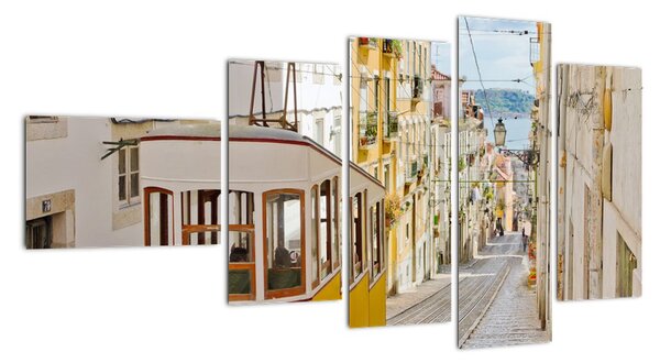 Historická tramvaj, obrazy (110x60cm)