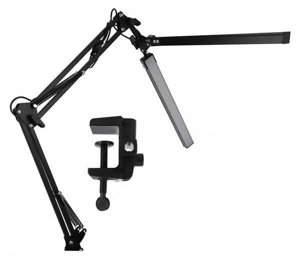 Smart LED LED stolní pracovní lampa CCT 2x10W 2x300Lm USB černá barva