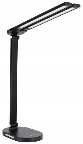 Smart LED LED stolní pracovní lampa CCT 15W 755Lm USB černá barva