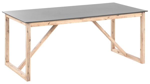 Zahradní jídelní stůl NOTTERI 180 cm 90 cm Beton Šedá