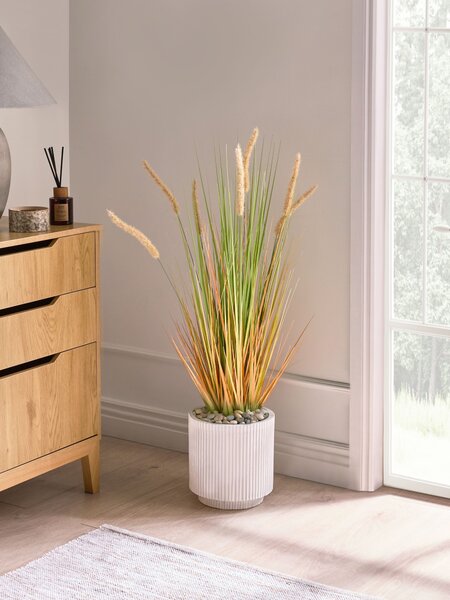 Umělá rostlina BRISTLEGRASS 90 cm Zelená