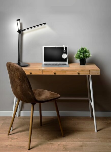 Smart LED LED stolní pracovní lampa CCT 15W 755Lm USB černá barva
