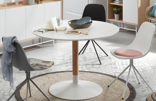Růžový látkový podsedák Kave Home Silke 35 cm