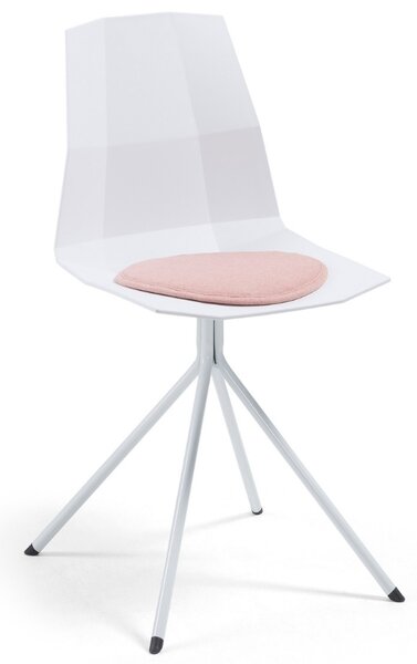 Růžový látkový podsedák Kave Home Silke 35 cm