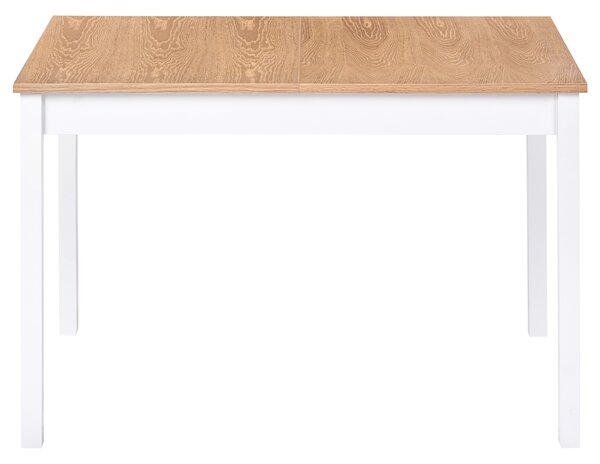 Rozkládací jídelní stůl HOUSTON Světle hnědá/Bílá 120/150 cm 90 cm Borovicové dřevo