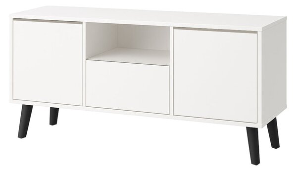 TV stolek 2d1s Borg biały (P)