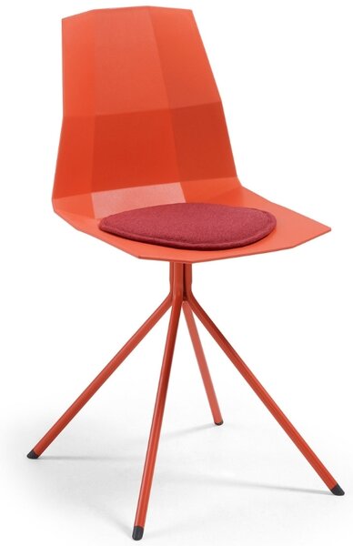 Červený látkový podsedák Kave Home Silke 35 cm
