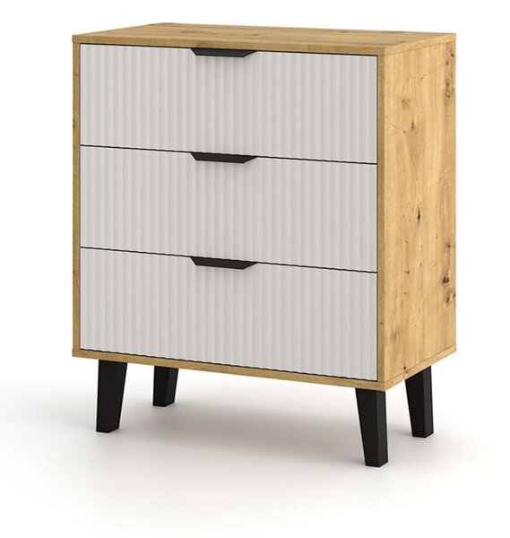 Komoda Borg Duo 3Š dub artisan / kašmír