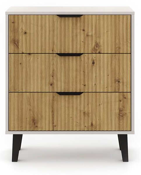Komoda Borg Duo 3Š kašmír / dub artisan