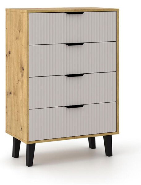 Komoda Borg Duo 4Š dub artisan / kašmír
