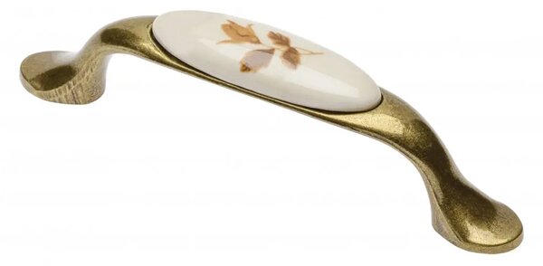 Nábytková úchytka GTV Rozteč : 96mm Povrch : porcelán | Vesaky-uchytky.cz