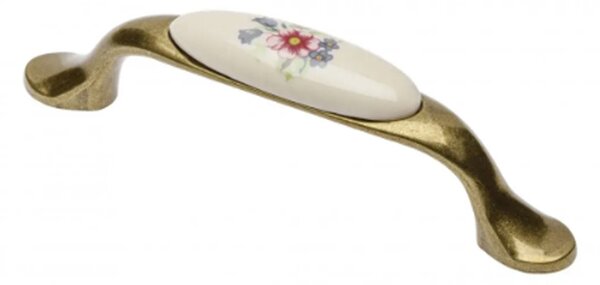 Nábytková úchytka GTV Rozteč : 96mm Povrch : porcelán | Vesaky-uchytky.cz