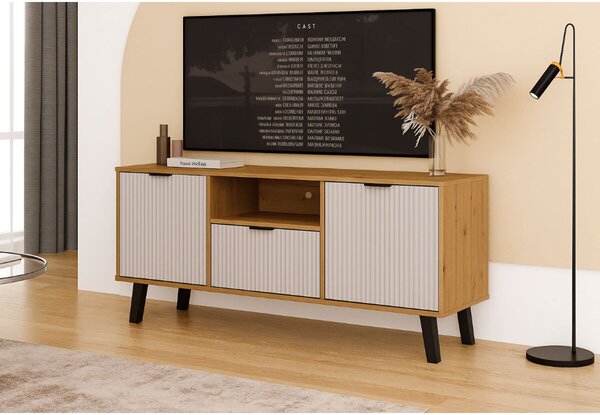 TV stolek Borg Duo 2d1s dub artisan / kašmír