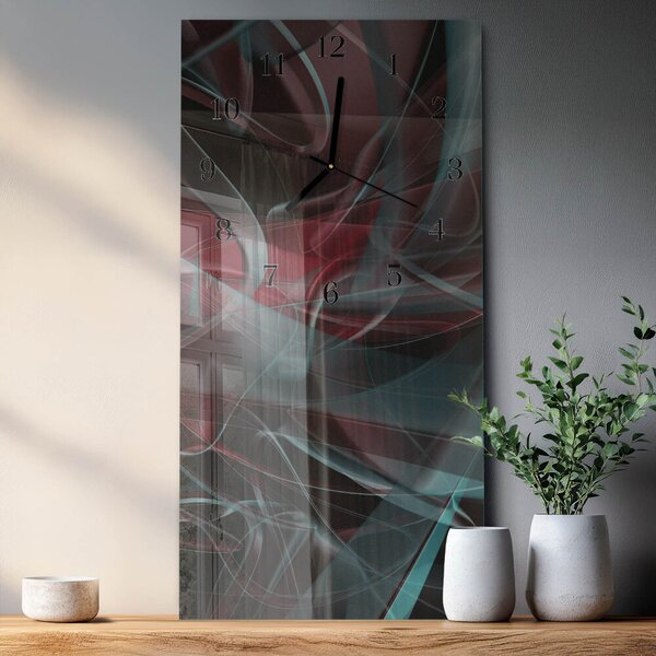 Skleněné hodiny vertikální Vzor zsppc-30x60-00178054