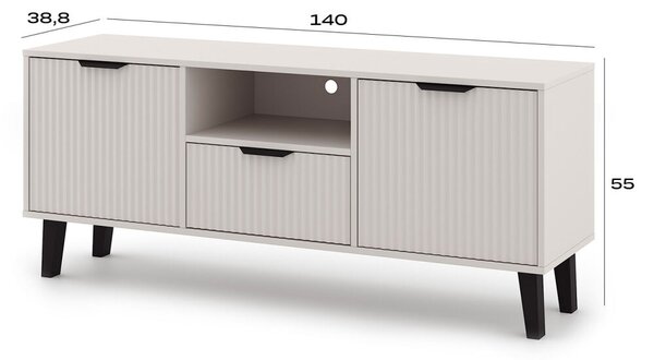 TV stolek Borg Duo 2d1s kašmír