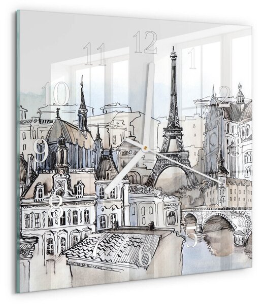 Skleněné hodiny Památky zskb-30x30-00084617