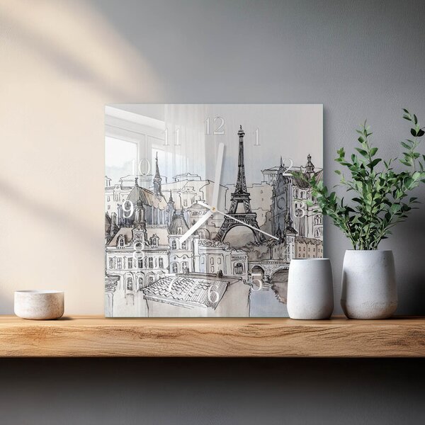 Skleněné hodiny Památky zskb-30x30-00084617