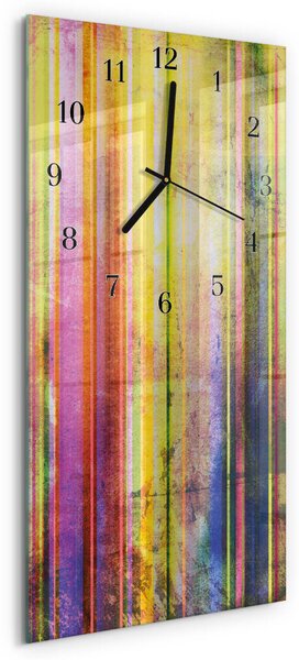 Skleněné hodiny vertikální Dřevo zsppc-30x60-00178126