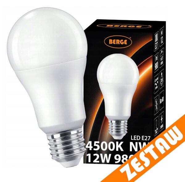 SADA 6x LED žárovka E27 12W 960lm - neutrální bílá