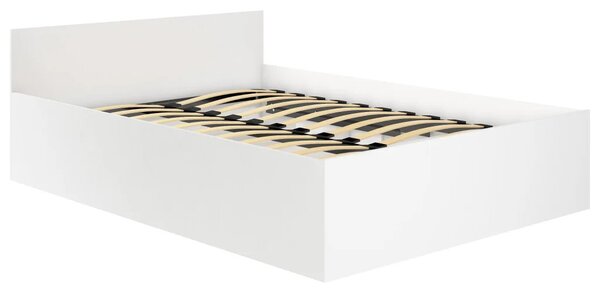 Jednolůžková postel 100x200 OMERYA s úložným prostorem - bílá
