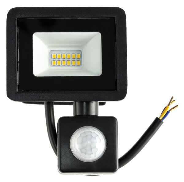 LED reflektor 10W 900lm s pohybovým a soumrakový senzorem - IP65