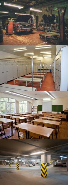 Hermetické LED plechové svítidlo 2x120cm - IP65 BERGE