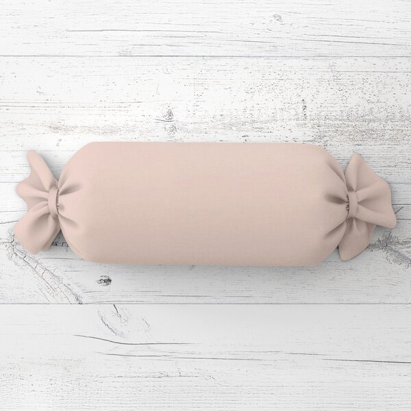 Biante Polštář válec bonbon Rongo RG-089 Světle béžový 15x40 cm