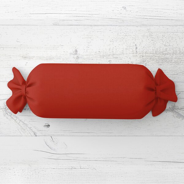 Biante Polštář válec bonbon Rongo RG-088 Cihlově červený 15x40 cm