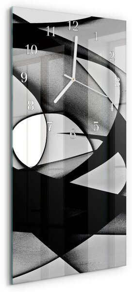Skleněné hodiny vertikální Vzor zsppb-30x60-00092012