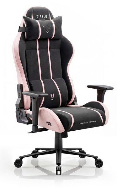 Látková herní židle černo-růžová Diablo X-One 2.0 Akira Pink Normal