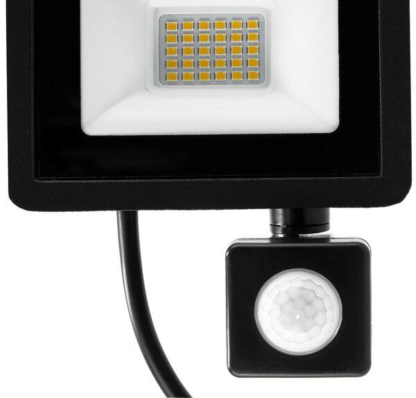 LED reflektor 30W 2700lm s pohybovým a soumrakový senzorem - IP65