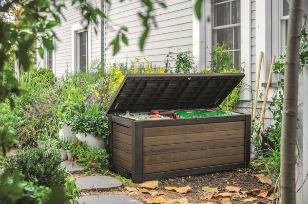 Keter zahradní úložný box Deco 630 l, hnědá