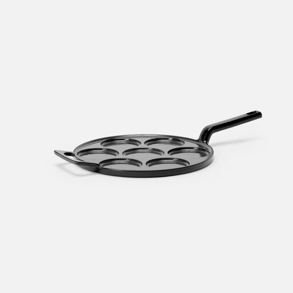 Fabini Pánev na lívance Mattia 3.0, ø 26 cm - Smaltovaná litinová pánev, lesklá černá