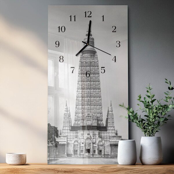 Skleněné hodiny vertikální Perspektivy zsppc-30x60-00174482