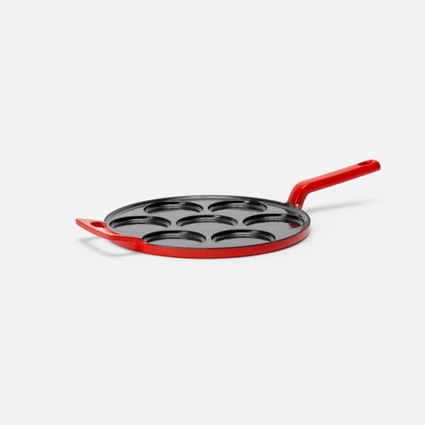Fabini Pánev na lívance Mattia 3.0, ø 26 cm - Smaltovaná litinová pánev, lesklá červená