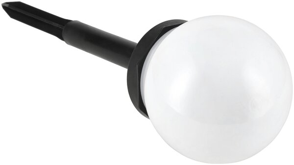 SADA 4 solárních zahradních lamp, LED, BÍLÉ, 10 cm, vodotěsné, IP44