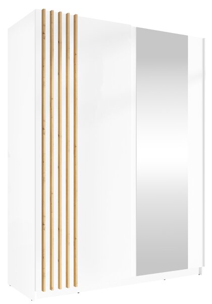 KONDELA Skříň, 2D-150, bílá/dub artisan, BAJADERO TYP 1