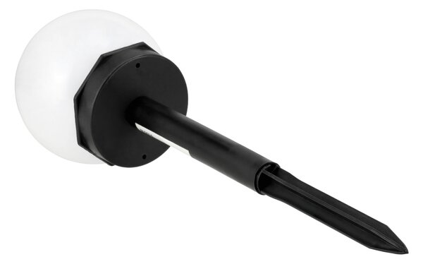 SADA 4 solárních zahradních lamp, LED, BÍLÉ, 10 cm, vodotěsné, IP44