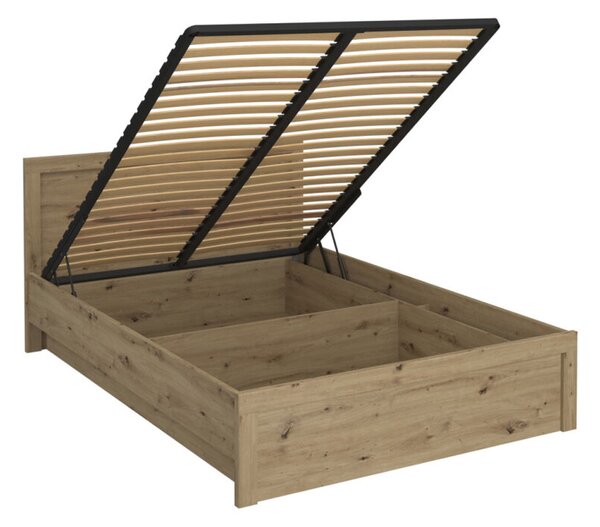 Postel 120x200 s úložným prostorem dub artisan Ayson