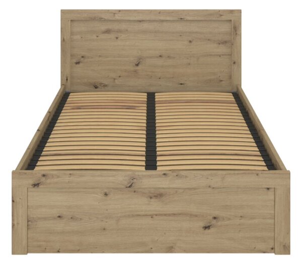 Postel 120x200 s úložným prostorem dub artisan Ayson