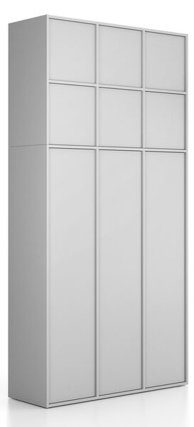 Nástavba pro skříně FRAME, 6x dveře, 1299 x 450 x 854 mm, PUSH-lock, šedá