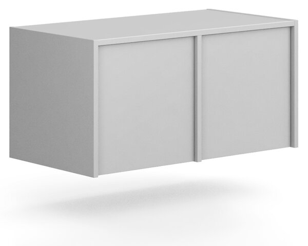 Nástavba pro skříně FRAME, 2x dveře, 872 x 450 x 427 mm, PUSH-lock, šedá