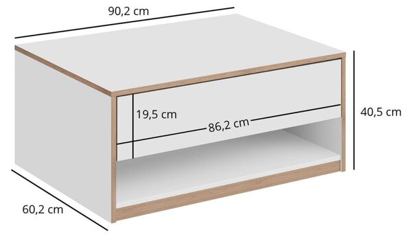 Konferenční stolek 1s/90 bílý Complex