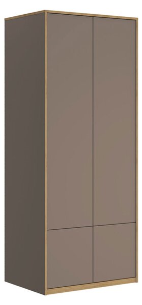 Skříň čtyřdveřová Complex 80x196x58 cm šedý kubanit